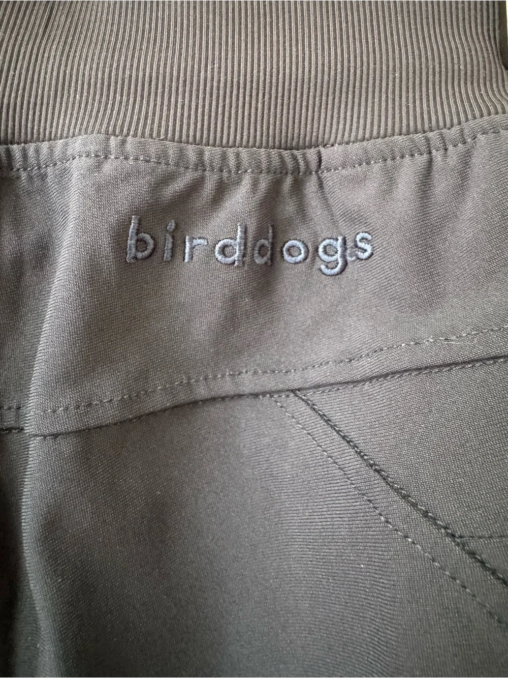 Birddogs Navy Drawstring Joggers with Lime Waistband Accent